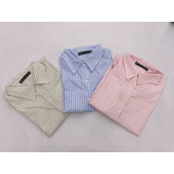 Camisa Social Feminina Listrada