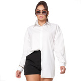 Camisa Social Feminina Manga