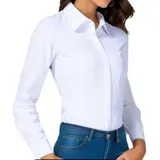 Camisa Social Feminina Manga