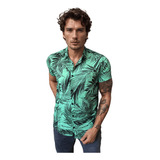 Camisa Social Floral Masculina