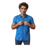 Camisa Social Floral Masculina