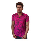 Camisa Social Floral Masculina