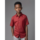 Camisa Social Infantil Manga