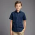 Camisa Social Infantil Manga Curta De Botão Linha Premium