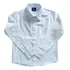 Camisa Social Infantil Menino Bebê Branca Manga Longa 