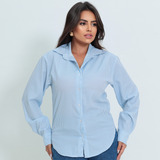 Camisa Social Listrada Botao