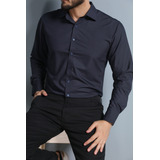 Camisa Social Maculina Manga