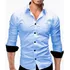 Camisa Social Manga Longa Luxo Slim Fit Microleve Não Amassa