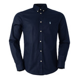 Camisa Social Masculina Azul