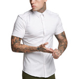 Camisa Social Masculina Elastano