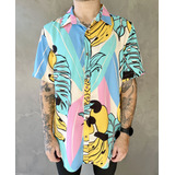 Camisa Social Masculina Estampada