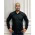 Camisa Social Masculina Estruturada Manga Longa Básica