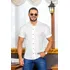 Camisa Social Masculina Gola Padre 100%  Algodão Premium 