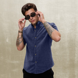 Camisa Social Masculina Gola