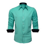 Camisa Social Masculina Manga
