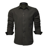 Camisa Social Masculina Manga