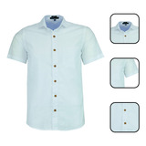 Camisa Social Masculina Manga