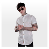 Camisa Social Masculina Manga