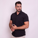 Camisa Social Masculina Manga