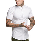 Camisa Social Masculina Manga