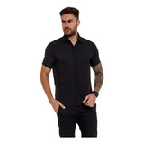 Camisa Social Masculina Manga