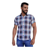 Camisa Social Masculina Manga