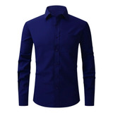Camisa Social Masculina Manga