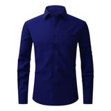 Camisa Social Masculina Manga