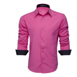 Camisa Social Masculina Manga