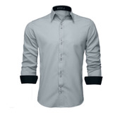 Camisa Social Masculina Manga