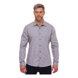 Camisa Social Masculina Manga Longa Slim Executivo Premium