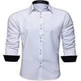Camisa Social Masculina Manga Longa Slim Fácil Passar (p, Branco)