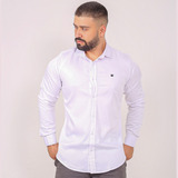 Camisa Social Masculina Manga