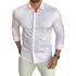 Camisa Social Masculina Manga Longa Slim Fit - Elastano