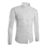 Camisa Social Masculina Manga