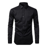 Camisa Social Masculina Manga