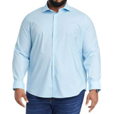 Camisa Social Masculina Plus