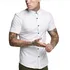 Camisa Social Masculina Slim Fit Manga Curta Não Amassa