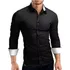 Camisa Social Masculina Slim Fit Preto Com Detalhes Luxo