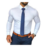 Camisa Social Masculina Sport Fino Executivo - Envios Full