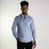 Camisa Social Masculina Tommy Hilfiger Algodão Azul Mescla