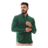 Camisa Social Masculina Verde