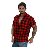 Camisa Social Masculina Xadrez Básica