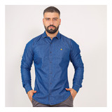 Camisa Social Masculino Jeans