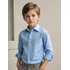 Camisa Social Menino Manga Longa Infantil De Botão Gola
