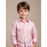 Camisa Social Menino Manga
