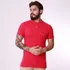 Camisa Social Polo Masculina Pink Piquet Bordado Premium