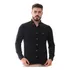 Camisa Social Preta Camiseta Polo Masculina Tecido Piquet