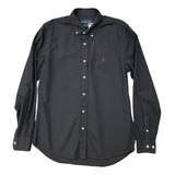 Camisa Social Preta Oxford