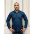 Camisa Social Slim Fit Manga Longa Estruturada Luxo